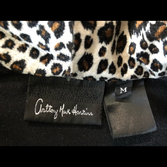 Anthony Mark Hankins Velvet jacket Size M Tie Waist Zipper - Picture 6 of 10